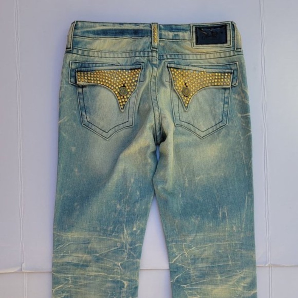 New KIDS ROBIN'S JEAN Swarovski Crystals Jeans SZ 10 - Picture 5 of 9